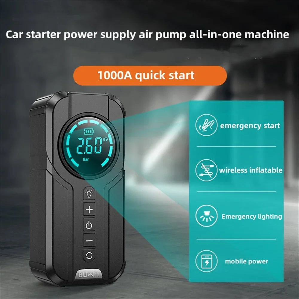 Car Jump Starter 4 en 1