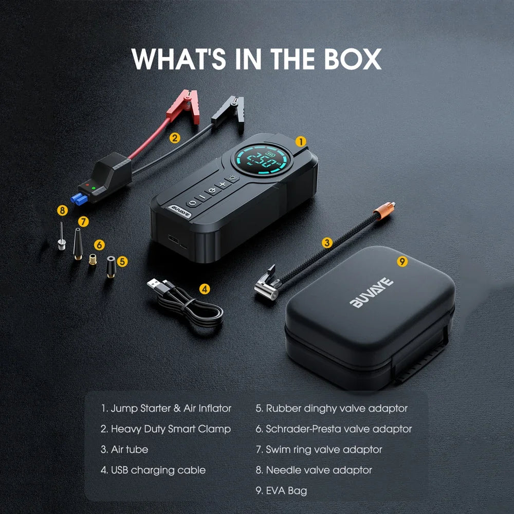 Car Jump Starter 4 en 1